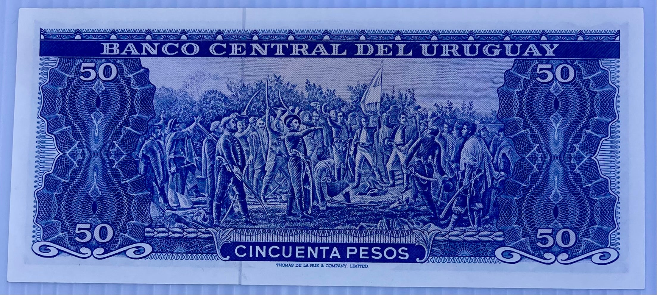 Uruguay 1967 50 Pesos P-46 UNC World Banknote Currency